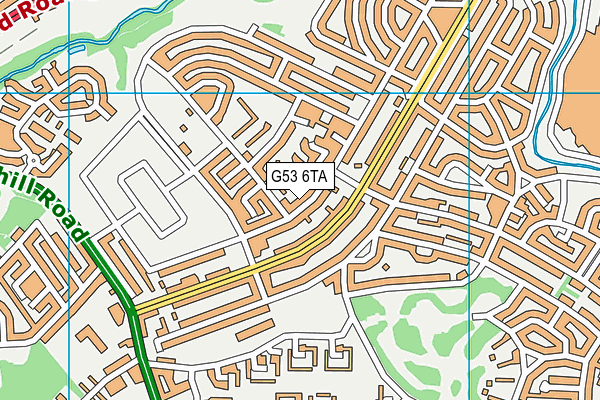 G53 6TA map - OS VectorMap District (Ordnance Survey)