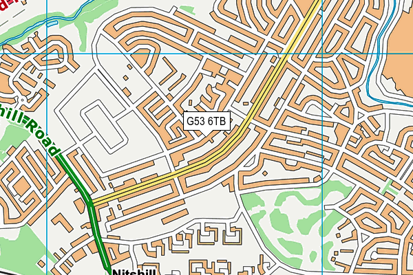 G53 6TB map - OS VectorMap District (Ordnance Survey)