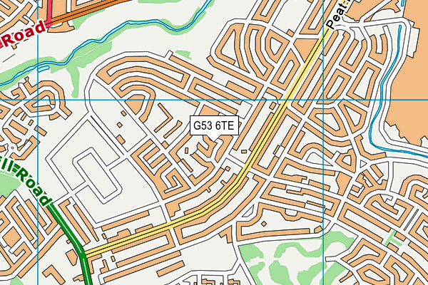 G53 6TE map - OS VectorMap District (Ordnance Survey)