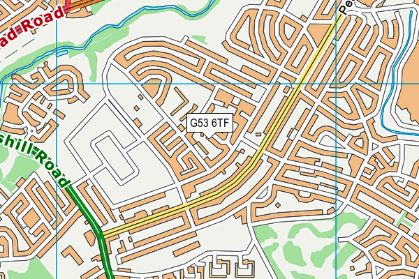 G53 6TF map - OS VectorMap District (Ordnance Survey)