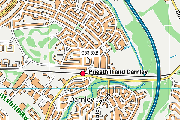 G53 6XB map - OS VectorMap District (Ordnance Survey)