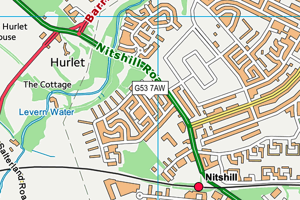 G53 7AW map - OS VectorMap District (Ordnance Survey)