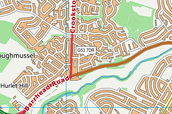 G53 7DR map - OS VectorMap District (Ordnance Survey)