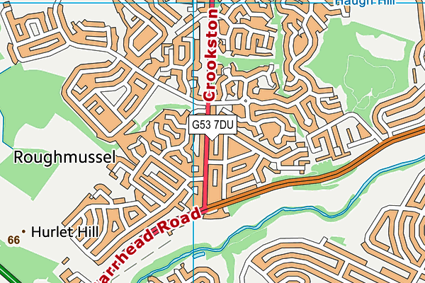 G53 7DU map - OS VectorMap District (Ordnance Survey)