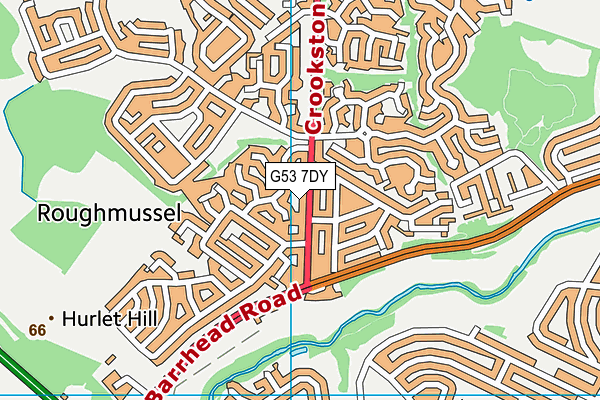 G53 7DY map - OS VectorMap District (Ordnance Survey)