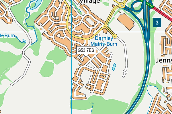 G53 7ES map - OS VectorMap District (Ordnance Survey)