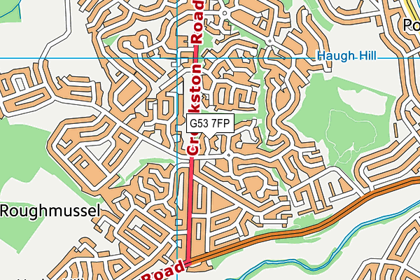 G53 7FP map - OS VectorMap District (Ordnance Survey)