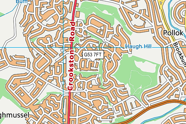 G53 7FT map - OS VectorMap District (Ordnance Survey)