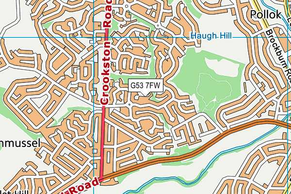 G53 7FW map - OS VectorMap District (Ordnance Survey)