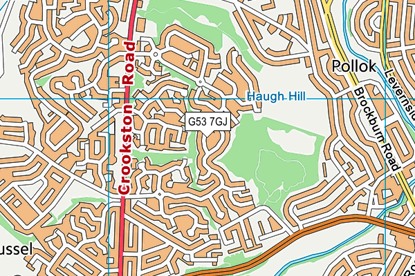 G53 7GJ map - OS VectorMap District (Ordnance Survey)