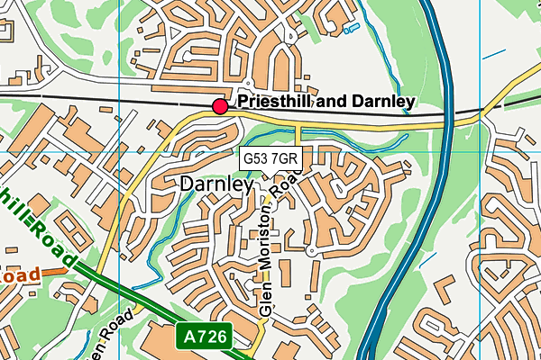 G53 7GR map - OS VectorMap District (Ordnance Survey)