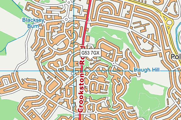 G53 7GX map - OS VectorMap District (Ordnance Survey)