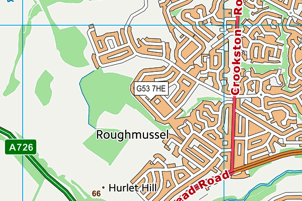 G53 7HE map - OS VectorMap District (Ordnance Survey)