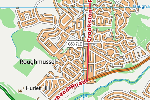G53 7LE map - OS VectorMap District (Ordnance Survey)