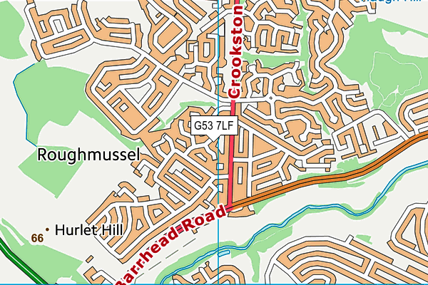 G53 7LF map - OS VectorMap District (Ordnance Survey)