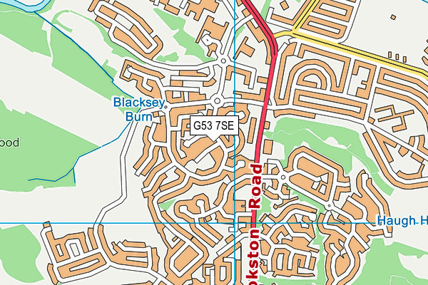G53 7SE map - OS VectorMap District (Ordnance Survey)