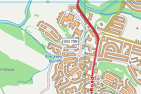 G53 7SN map - OS VectorMap District (Ordnance Survey)