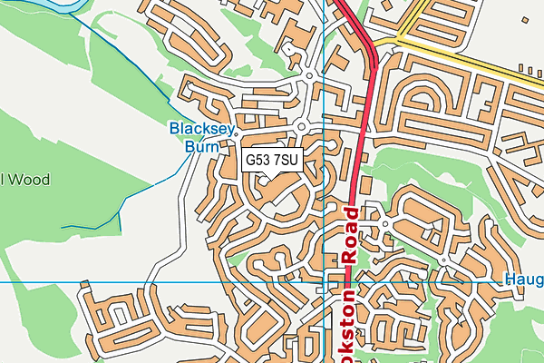G53 7SU map - OS VectorMap District (Ordnance Survey)