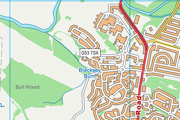 G53 7SX map - OS VectorMap District (Ordnance Survey)
