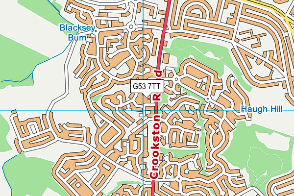 G53 7TT map - OS VectorMap District (Ordnance Survey)