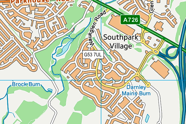 G53 7UL map - OS VectorMap District (Ordnance Survey)