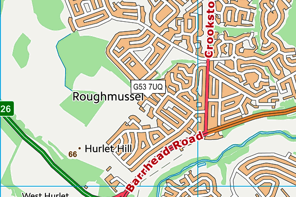 G53 7UQ map - OS VectorMap District (Ordnance Survey)