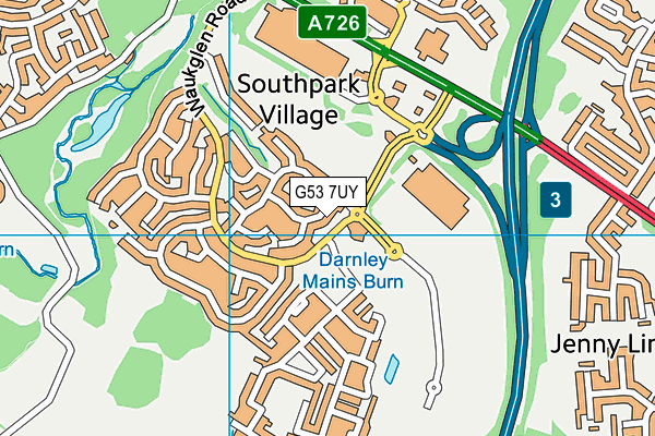 G53 7UY map - OS VectorMap District (Ordnance Survey)