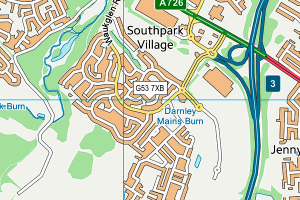 G53 7XB map - OS VectorMap District (Ordnance Survey)