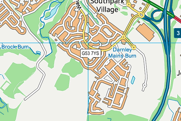 G53 7YS map - OS VectorMap District (Ordnance Survey)