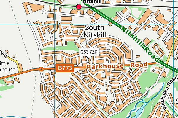 G53 7ZP map - OS VectorMap District (Ordnance Survey)