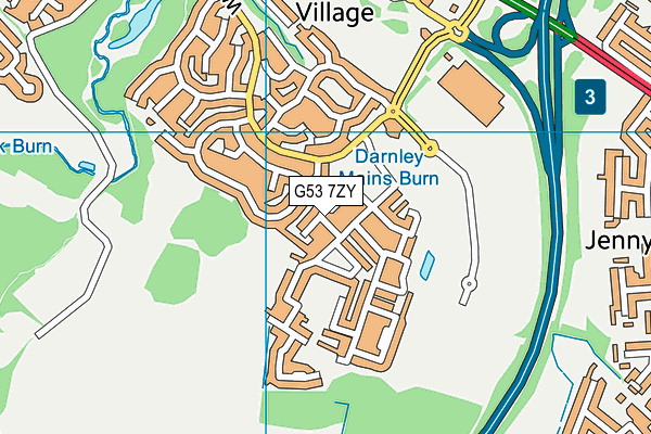 G53 7ZY map - OS VectorMap District (Ordnance Survey)
