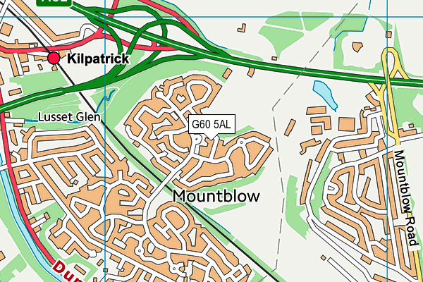 G60 5AL map - OS VectorMap District (Ordnance Survey)