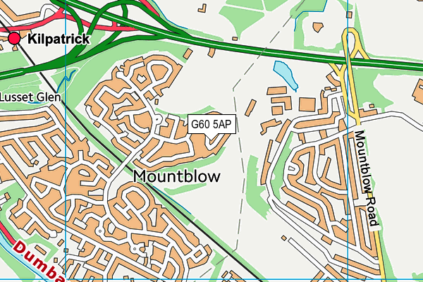 G60 5AP map - OS VectorMap District (Ordnance Survey)