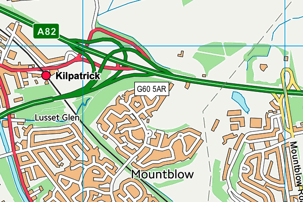 G60 5AR map - OS VectorMap District (Ordnance Survey)