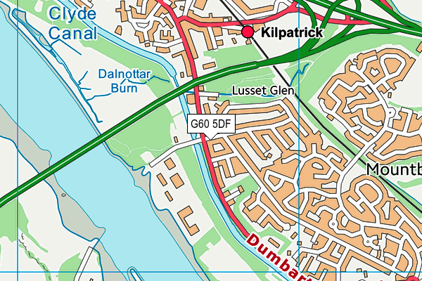 G60 5DF map - OS VectorMap District (Ordnance Survey)