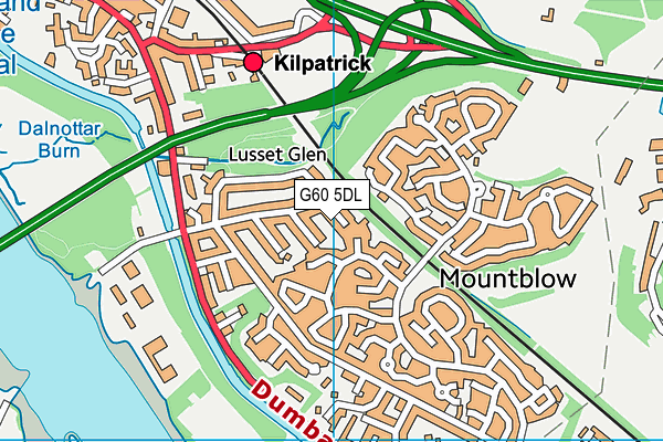 G60 5DL map - OS VectorMap District (Ordnance Survey)