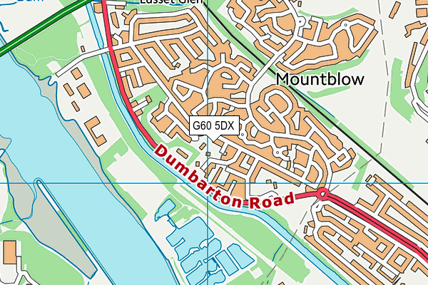 G60 5DX map - OS VectorMap District (Ordnance Survey)