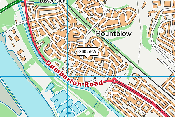 G60 5EW map - OS VectorMap District (Ordnance Survey)