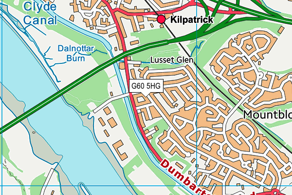 G60 5HG map - OS VectorMap District (Ordnance Survey)