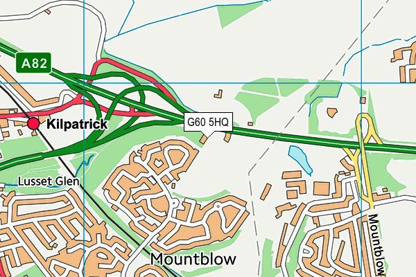 G60 5HQ map - OS VectorMap District (Ordnance Survey)