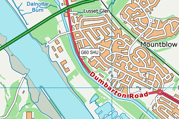 G60 5HU map - OS VectorMap District (Ordnance Survey)