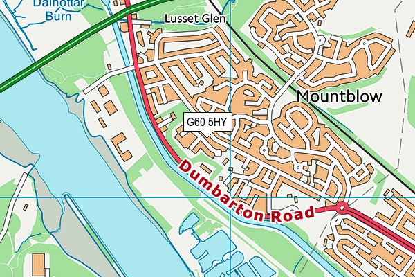 G60 5HY map - OS VectorMap District (Ordnance Survey)