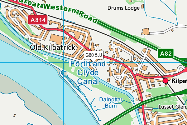 G60 5JJ map - OS VectorMap District (Ordnance Survey)