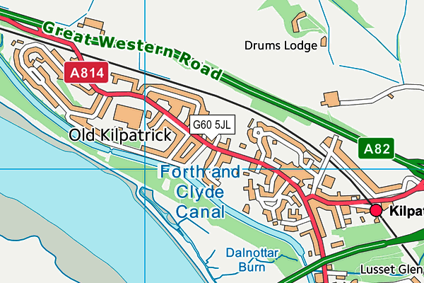 G60 5JL map - OS VectorMap District (Ordnance Survey)