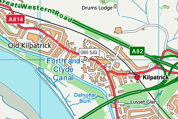 G60 5JQ map - OS VectorMap District (Ordnance Survey)