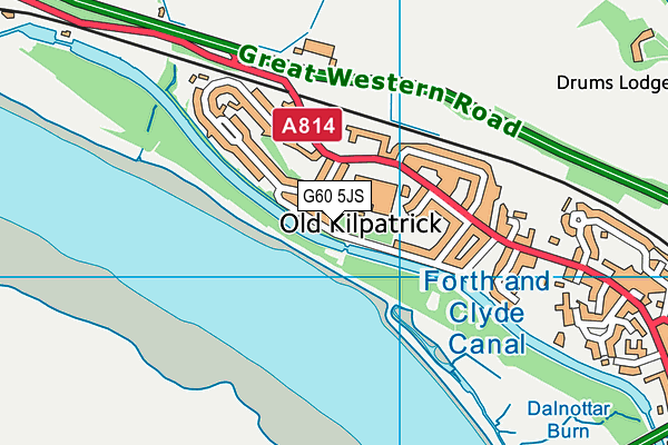 G60 5JS map - OS VectorMap District (Ordnance Survey)