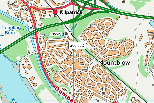 G60 5LD map - OS VectorMap District (Ordnance Survey)