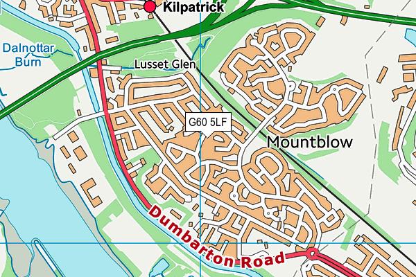 G60 5LF map - OS VectorMap District (Ordnance Survey)