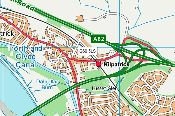 G60 5LS map - OS VectorMap District (Ordnance Survey)