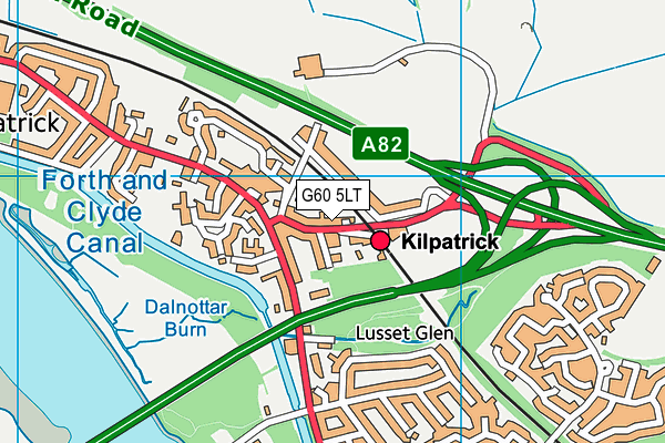 G60 5LT map - OS VectorMap District (Ordnance Survey)